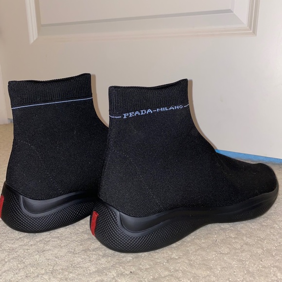 Prada Other - Prada High-Top Knit Sneakers